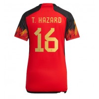 Zenski Nogometni Dres Belgija Thorgan Hazard #16 Domaci SP 2022 Kratak Rukav
